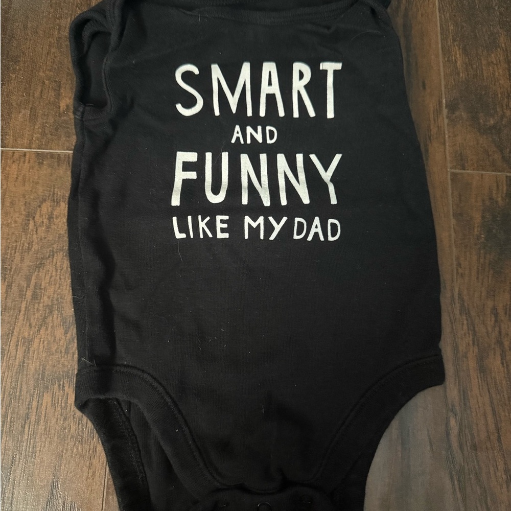 Smart and Funny like my dad Baby Onesie